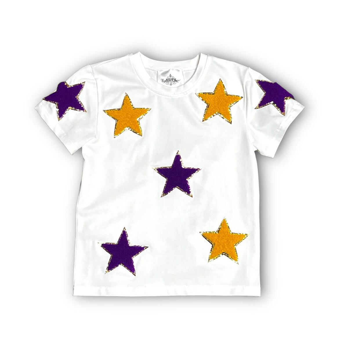 Belle Cher - Purple & Gold Stars Shirt