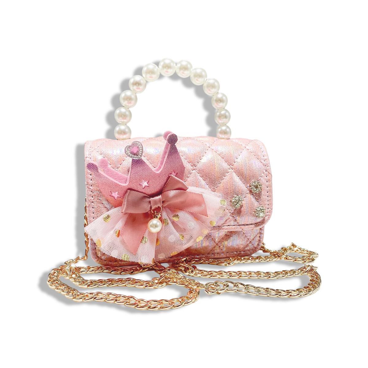 Doe A Dear - Crown Shiny Quilted Purse
