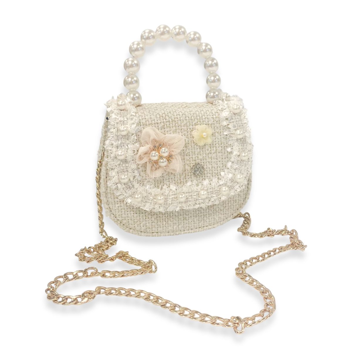 Doe A Dear - Floral Decor Tweed Purse