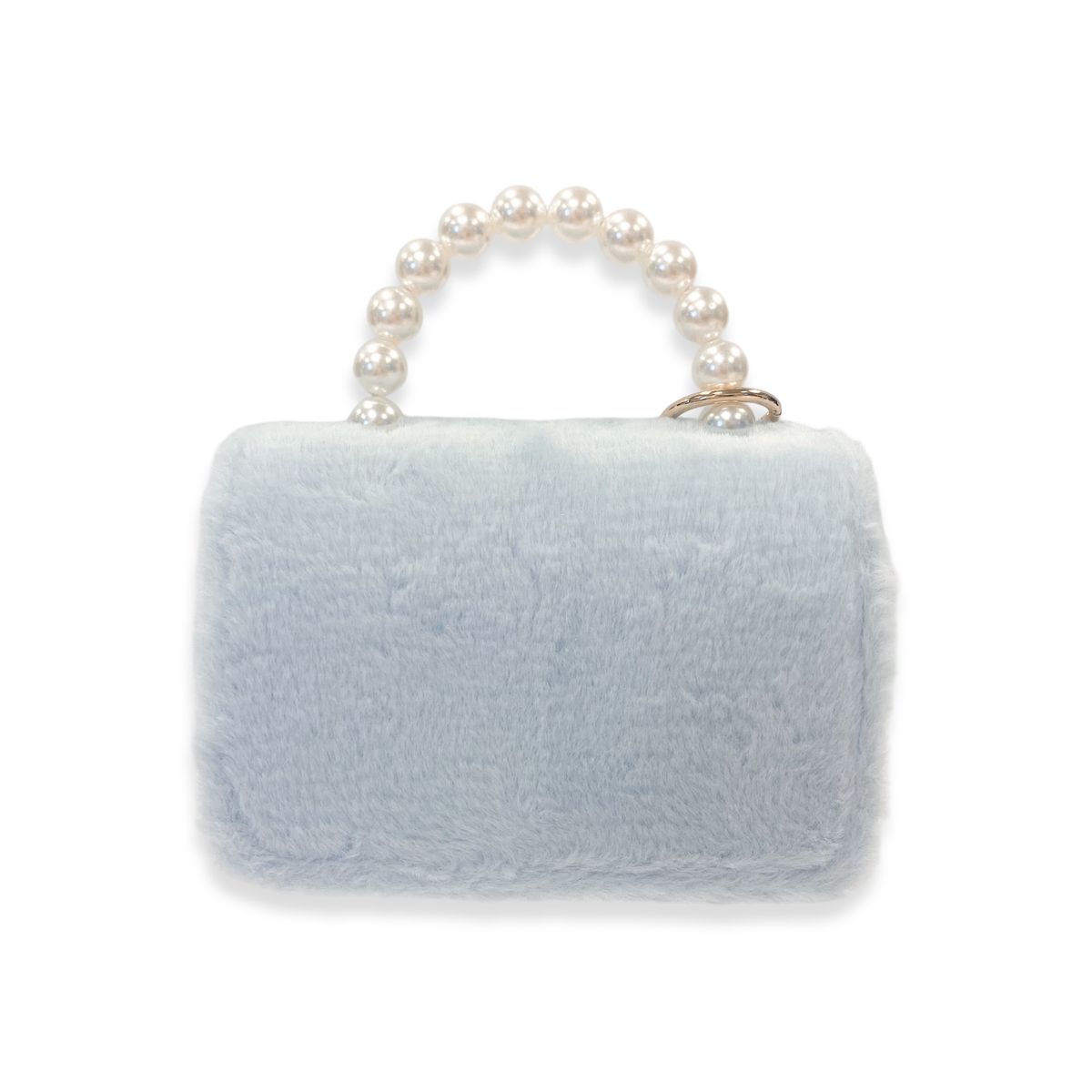 Doe a Dear - Fluffy Purse w/ Charm - Blue