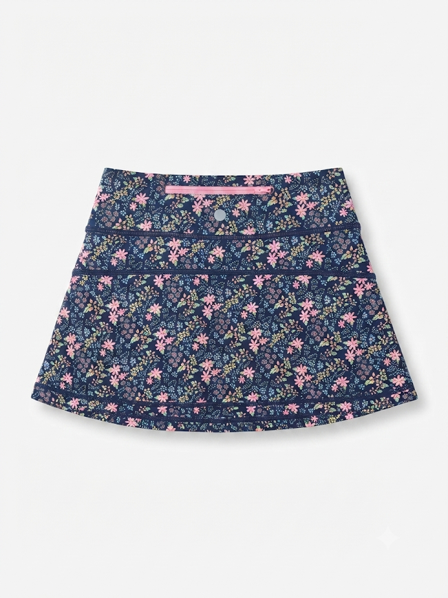 Swoon Baby - Navy Ditsy Tennis Skirt