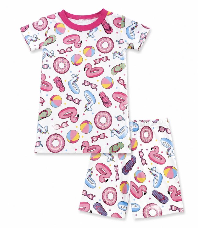 Magnolia Baby - Flamingo Float Pajama Set