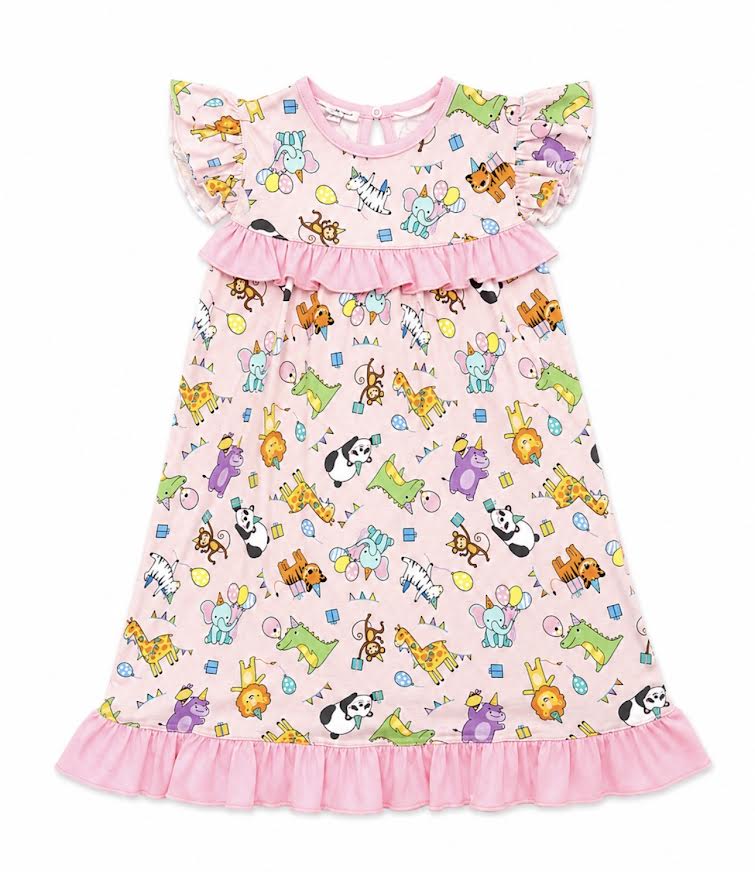 Magnolia Baby - Birthday Party Animals Nightgown
