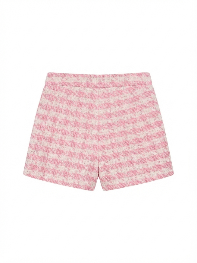 Lulu Bebe - Pink Tweed Shorts