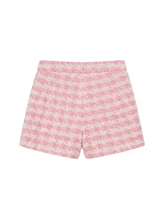 Lulu Bebe - Pink Tweed Shorts