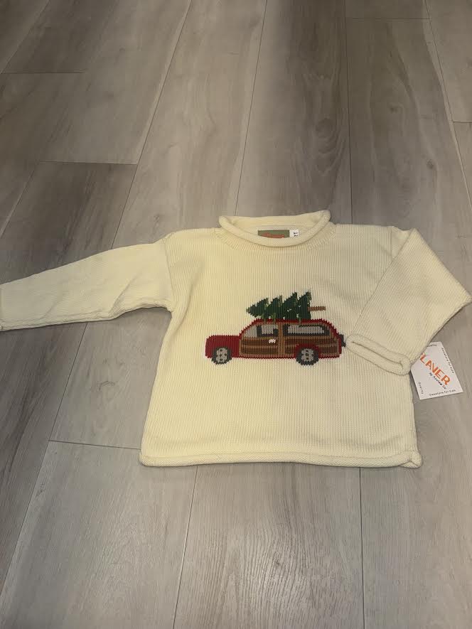 Acvisa - Ivory Sweater Wagon With Tree