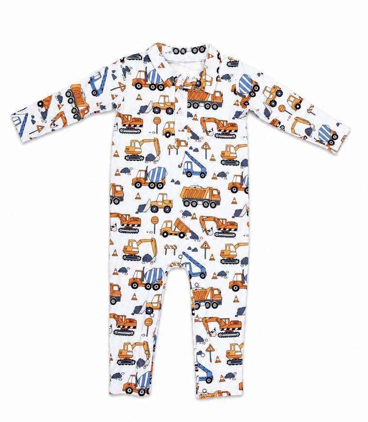 Sweet Bambo - Construction One Piece Sleeper