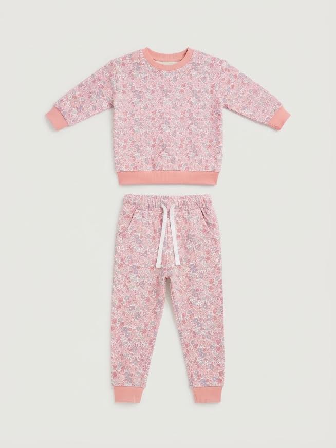 Sage & Lilly - Mauve Floral Jogger Set