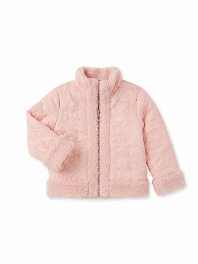 Design History Girls - Pink With Bows Puffer Jacket