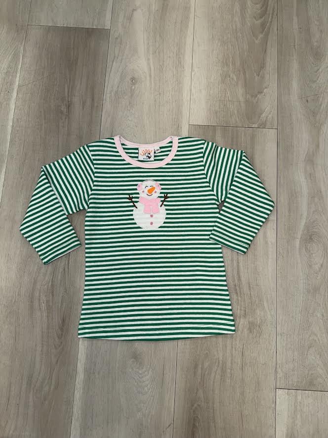 Luigi - Snowman Girls L/S Tee