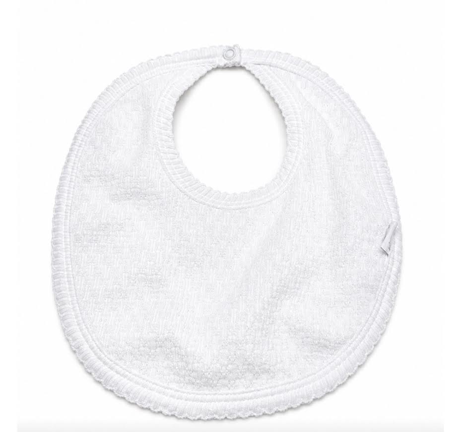 Paty - White Knit Bib