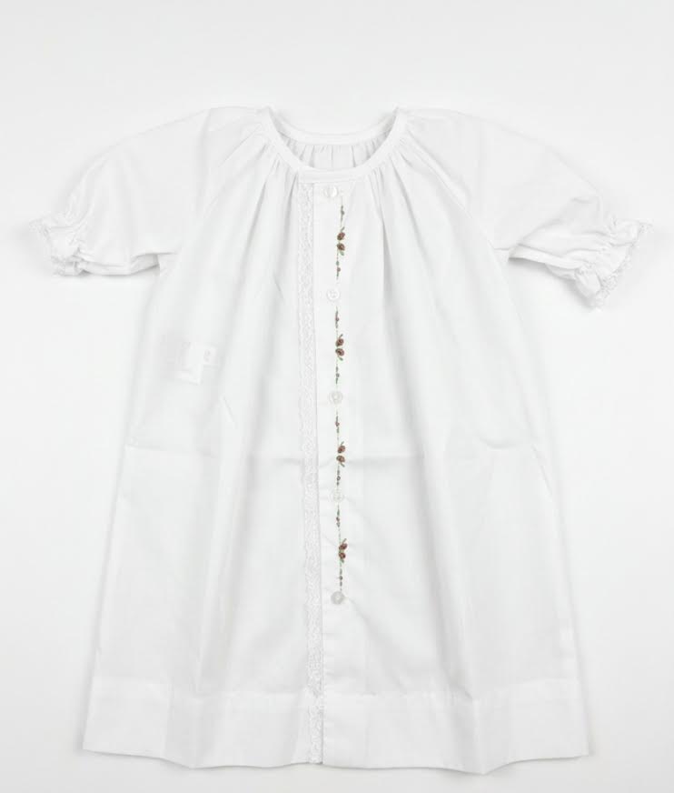 Baby Sen - White With Flowers Day Dress