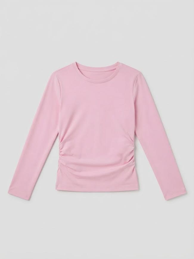 Swoon Baby - Dusty Pink Ruched Top