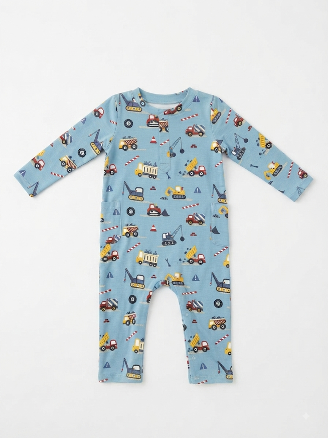 Angel Dear - Boy's Crayon Construction Romper