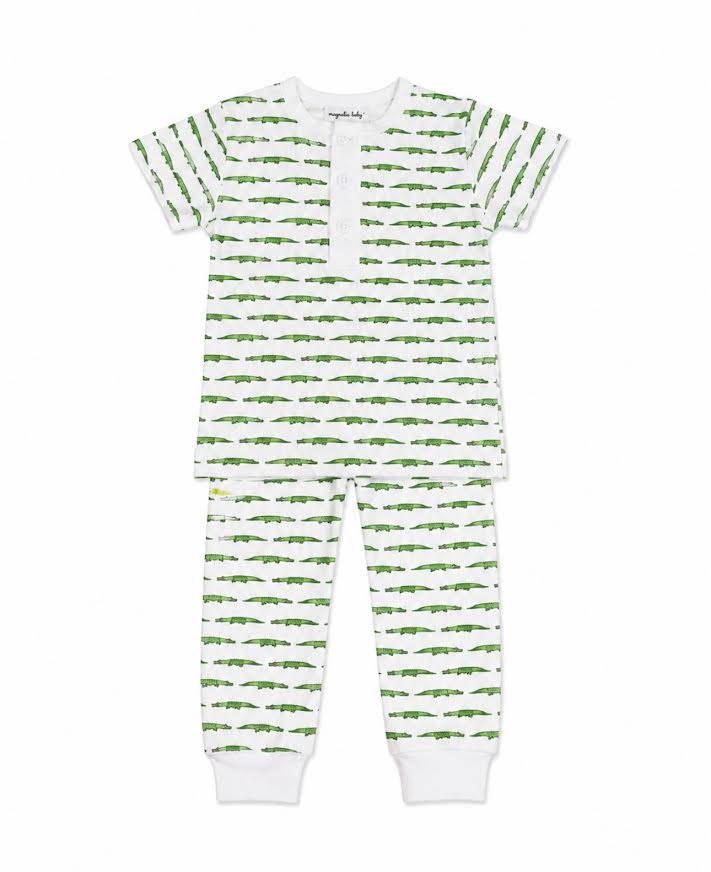 La Luna - Boys SS Alligator 2pc Pj Set
