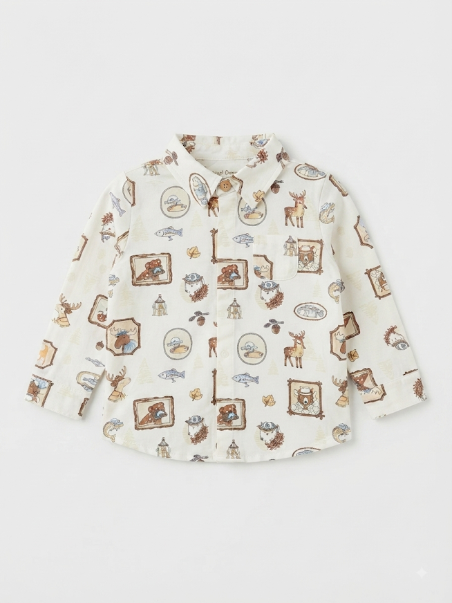 Angel Dear - Boy's Woodson's Family Cabin L/S