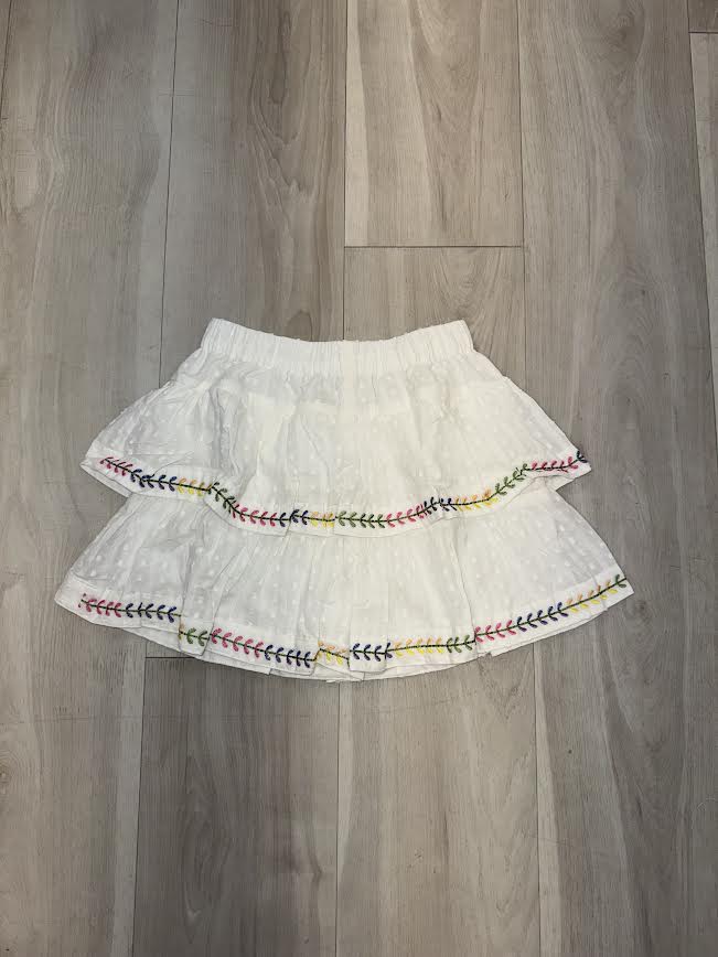 Havengirl - White Swiss Dot Skirt