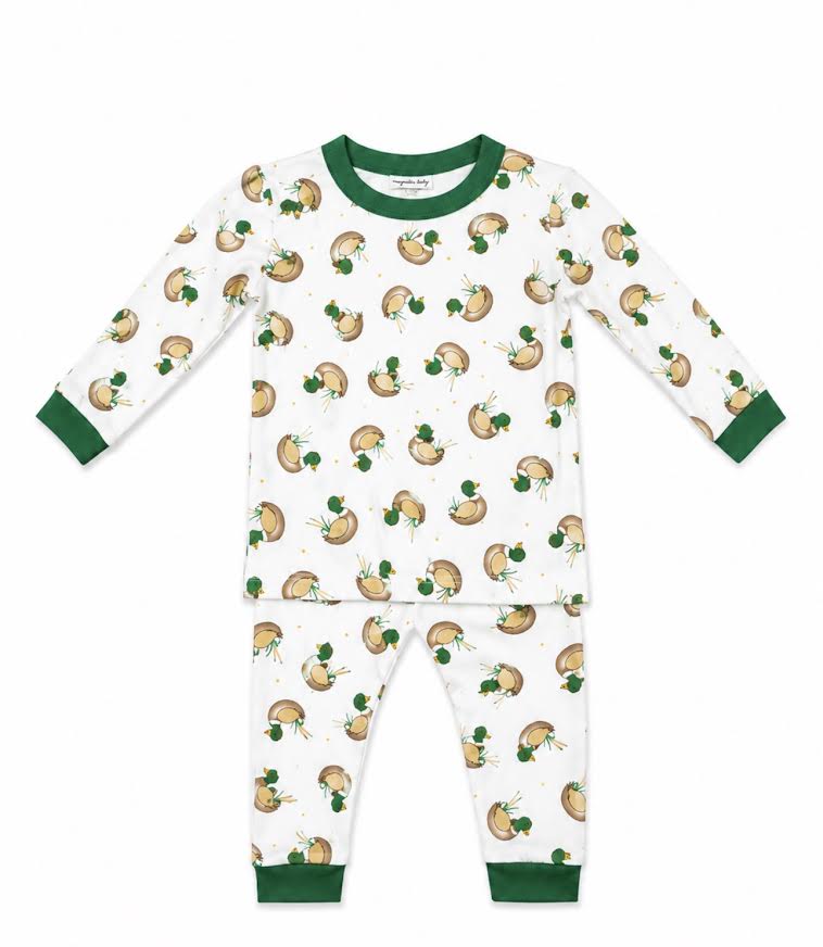 Magnolia Baby - Mallard Duck Pajama Long Sleeve And Pant Set