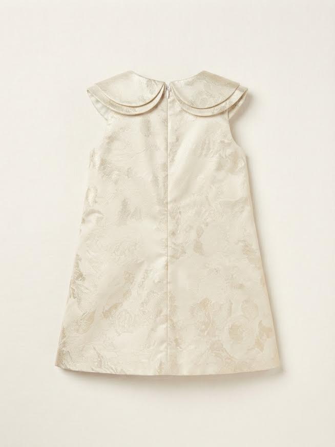 Luli & Me - Golden Flowers A-Line Dress