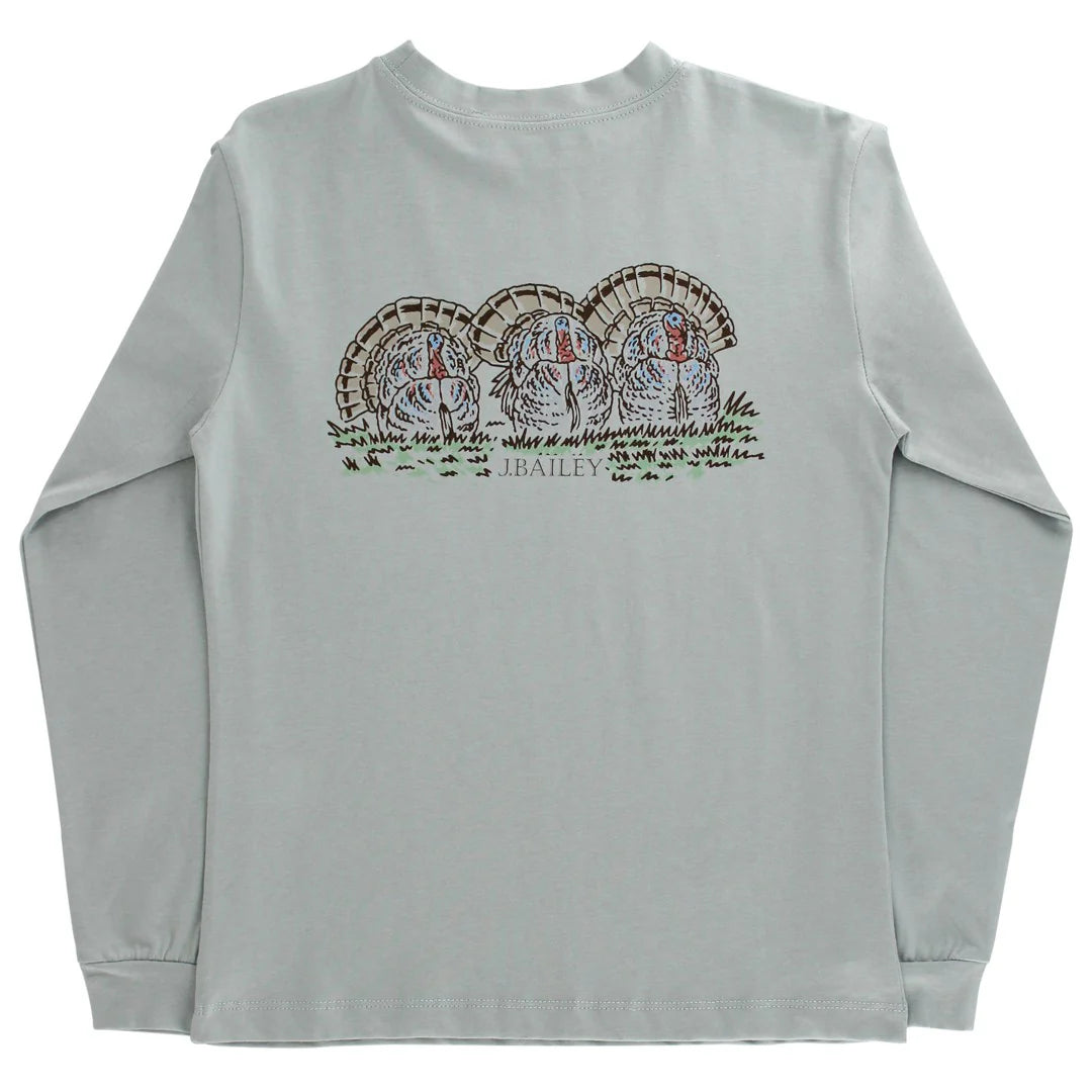 Bailey Boys - Long Sleeve Turkey - Sage