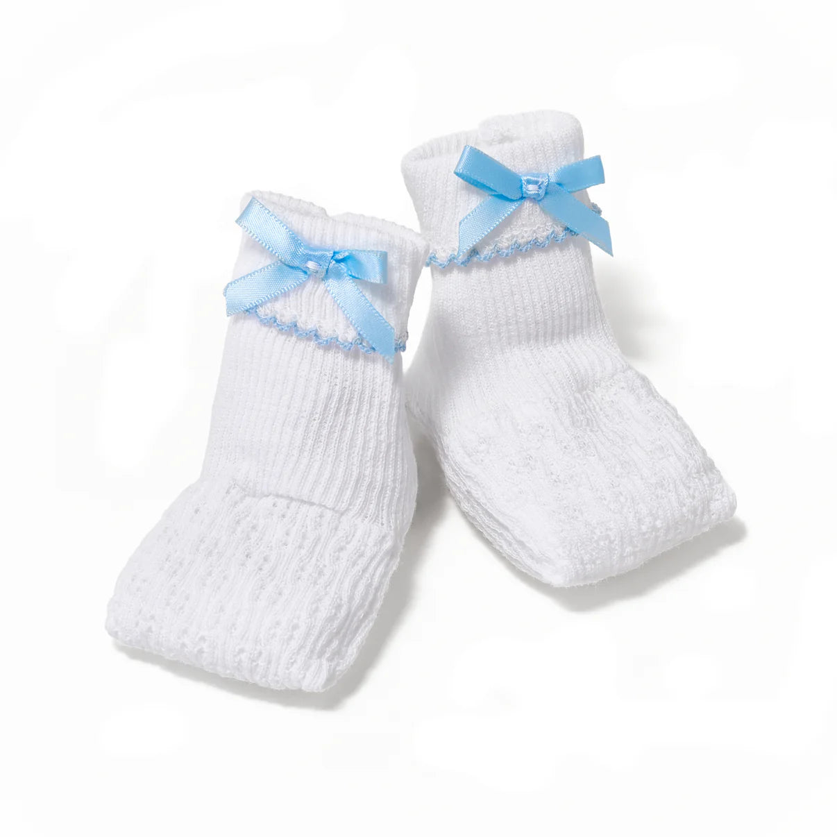 Paty - Blue Knit Booties