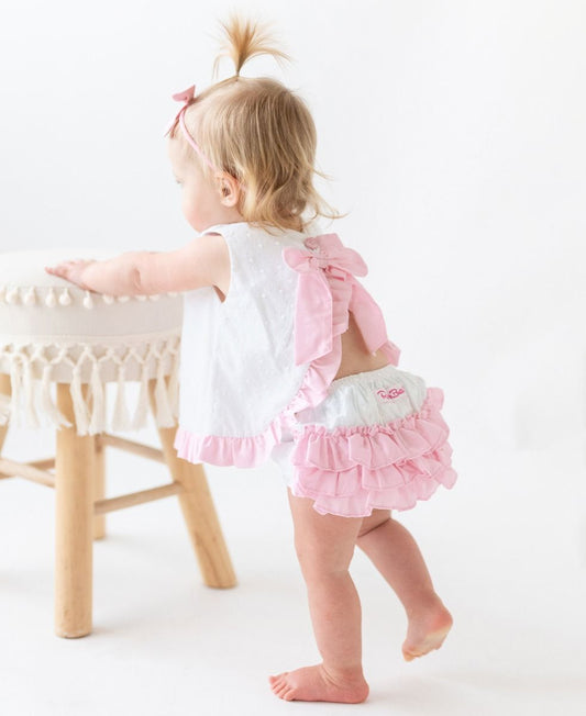 Ruffle Butts - Swiss Dot Swing Top and Bloomer Set