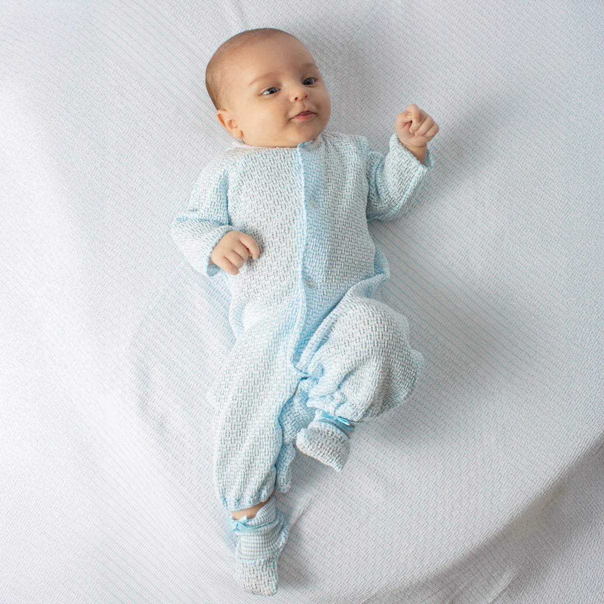 Paty - Blue Knit Solid Color Converter