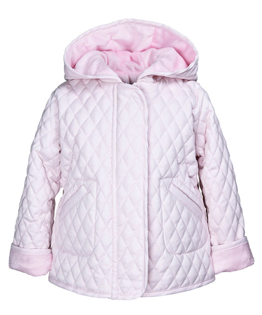 Sara Prints - Pink Hooded Barn Style Jacket