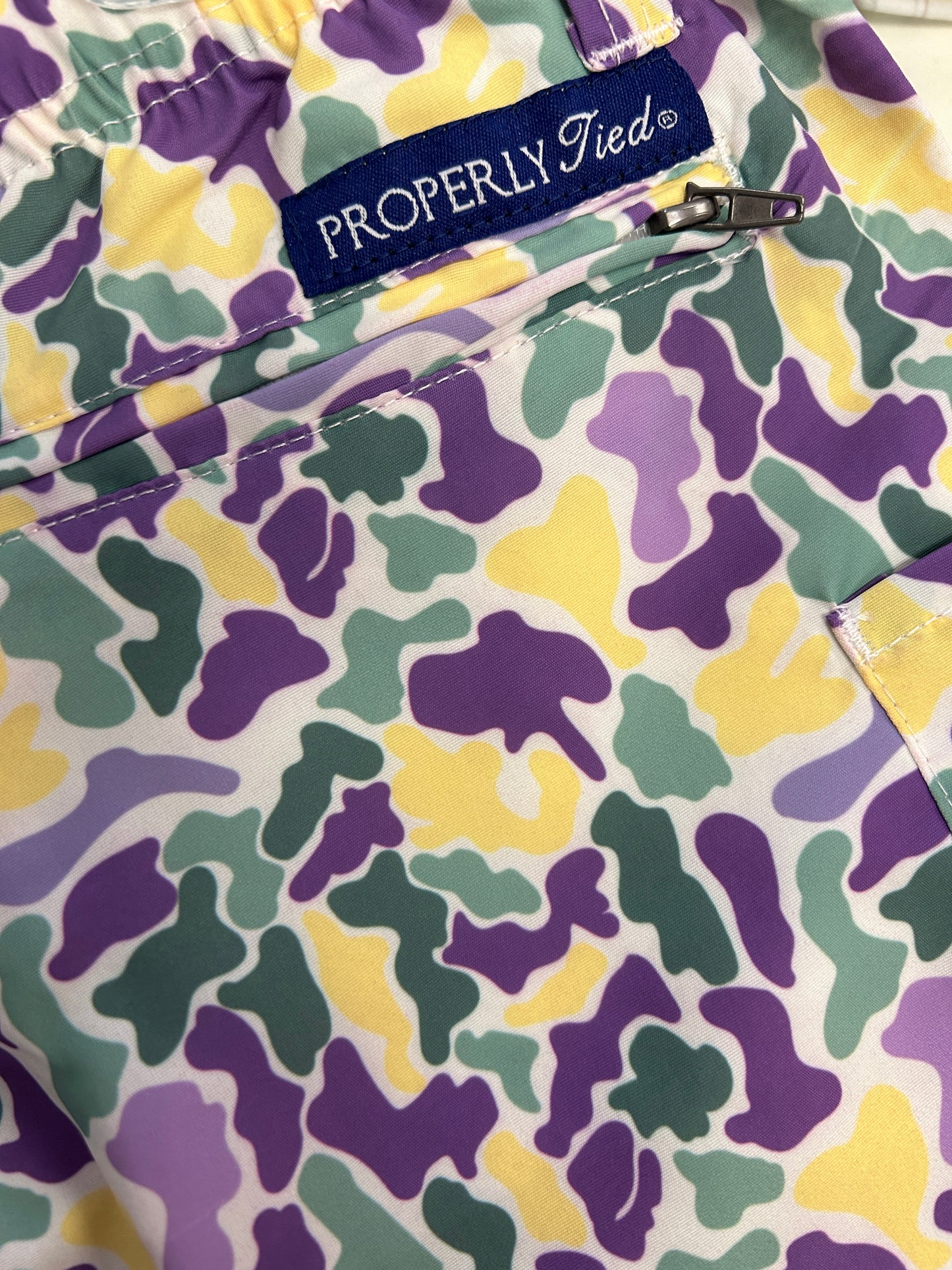 Properly Tied - Sportsman Performance Hoodie Mardi Gras Camo