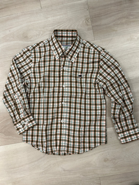 Properly Tied Boys Seasonal Sportshirt Olive Grove