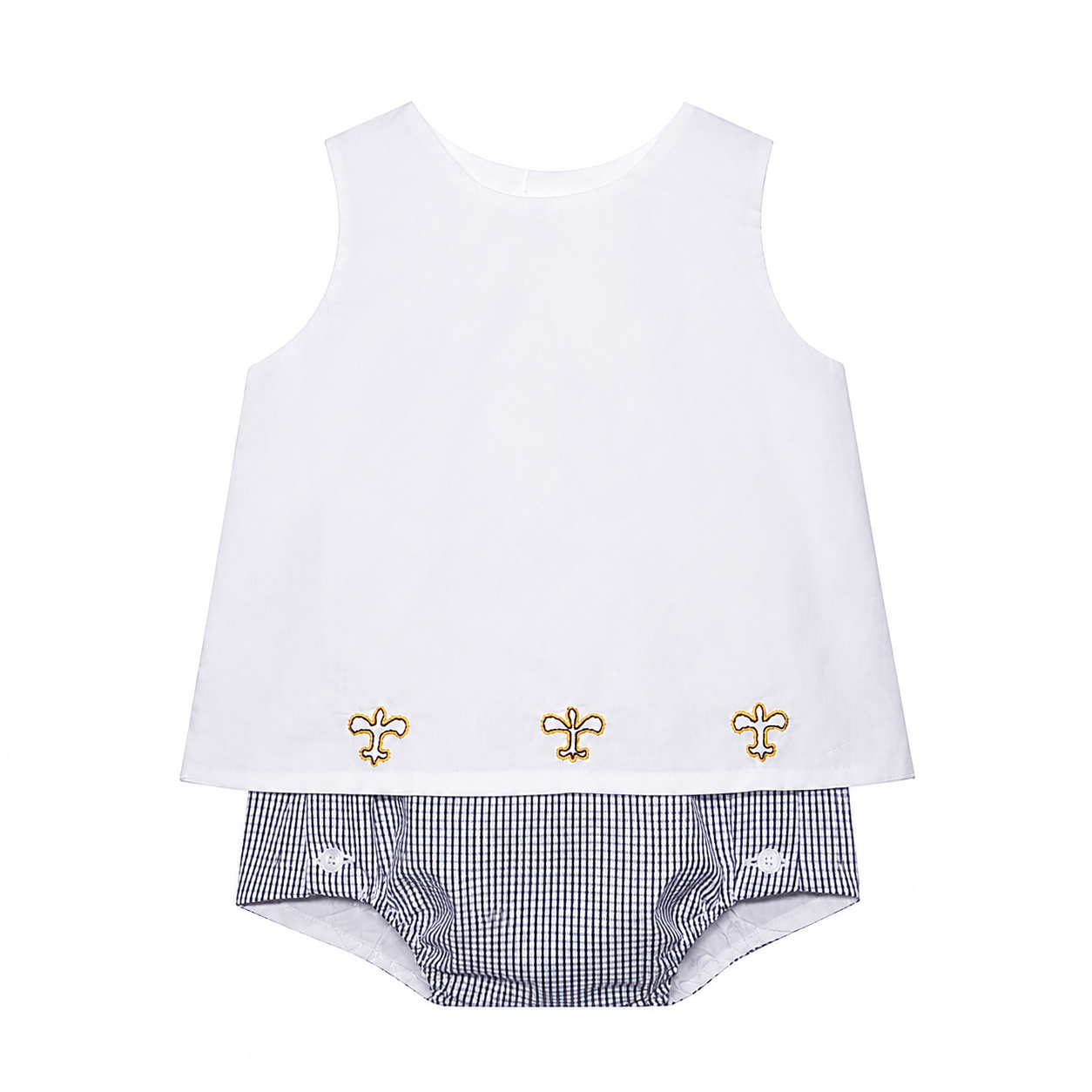 Southern Saturday - Saints Black & Gold Bloomer Set