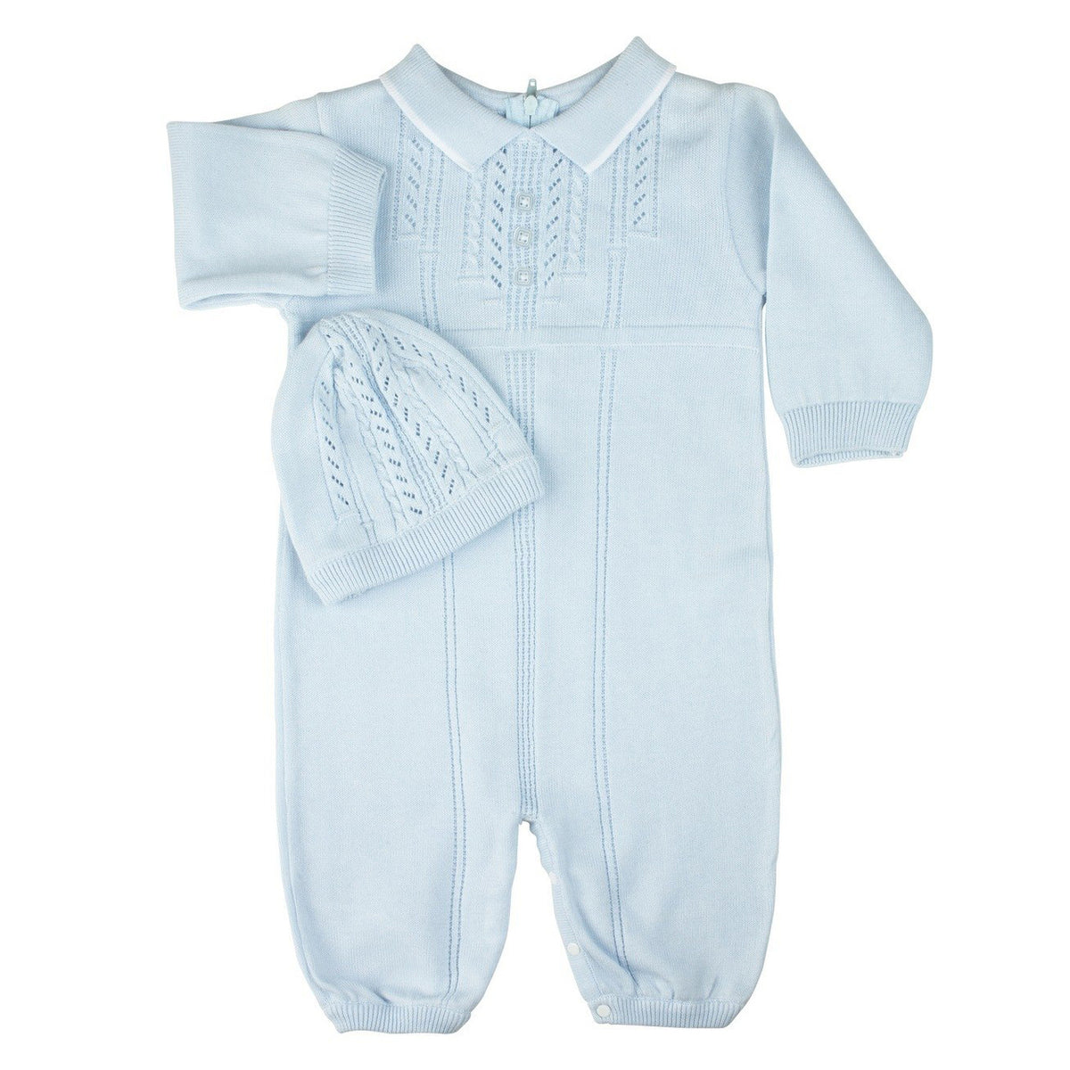 Feltman Brothers - Boys Collar Knit Longall with Hat