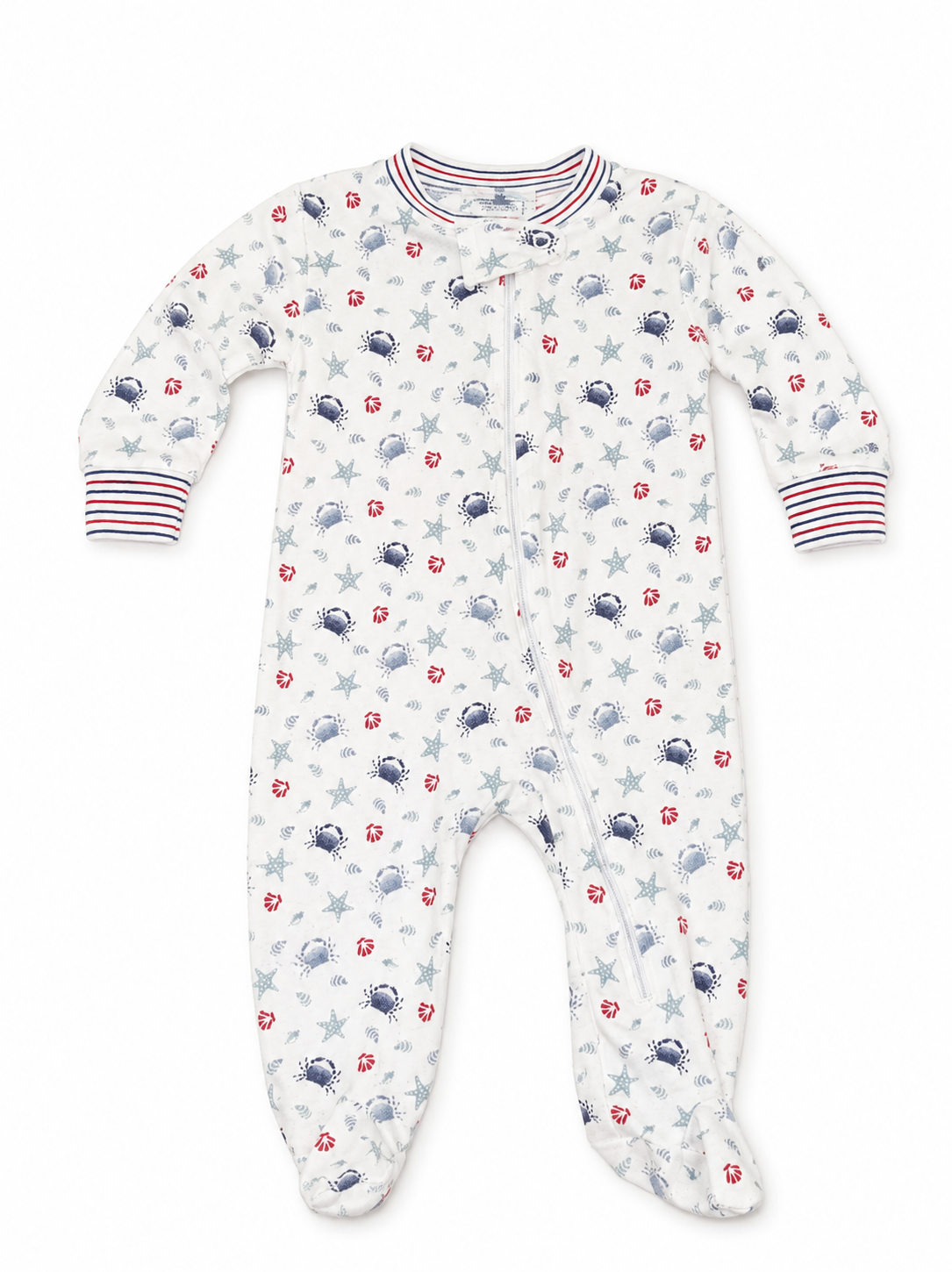Baby Loren - Blue Crabs and Stars Footie