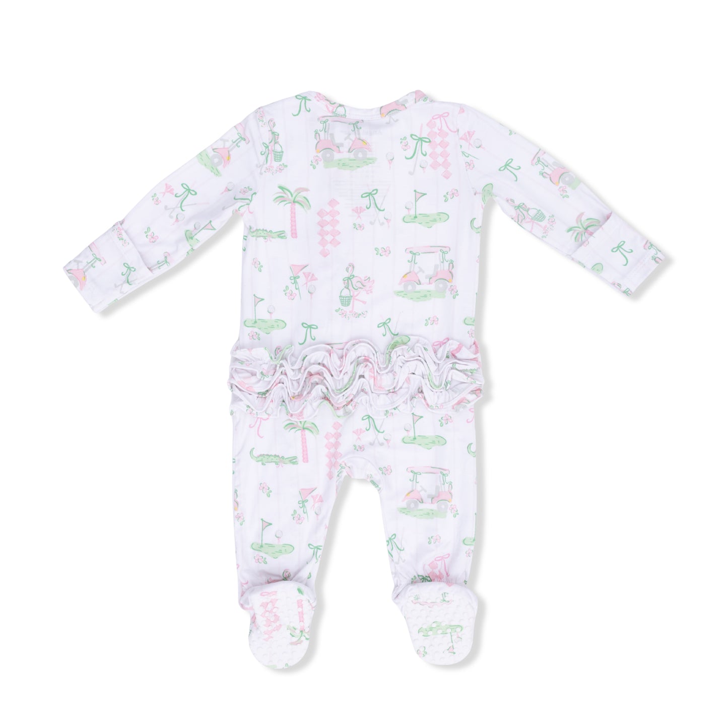 Angel Dear - Pretty Golf - 2 Way Ruffle Back Zipper Footie