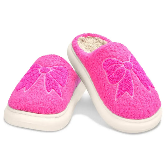 Iscream - Pink Cozy Bow Slippers