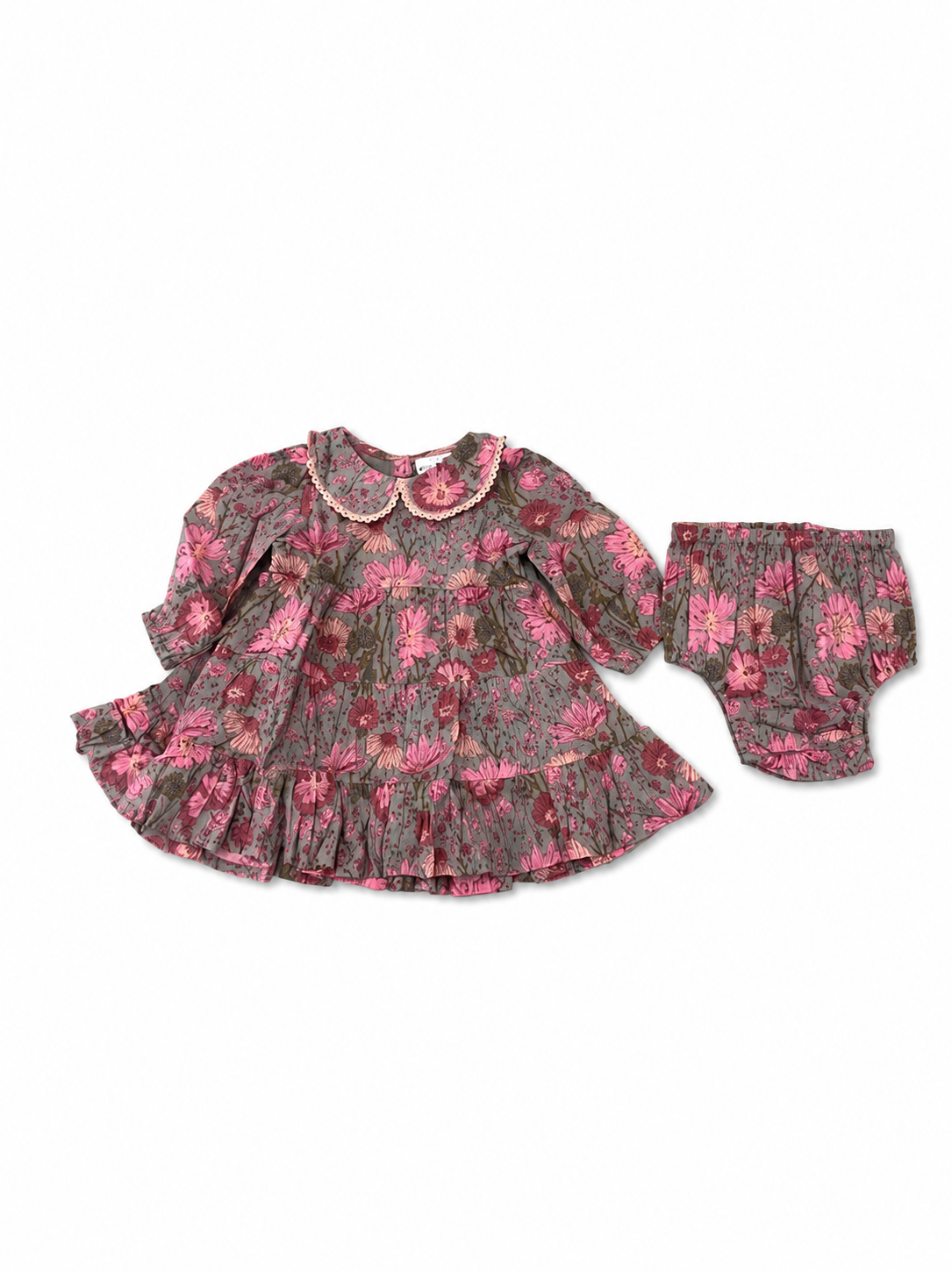 Yo Baby - Rosy Garden Bloomer Set