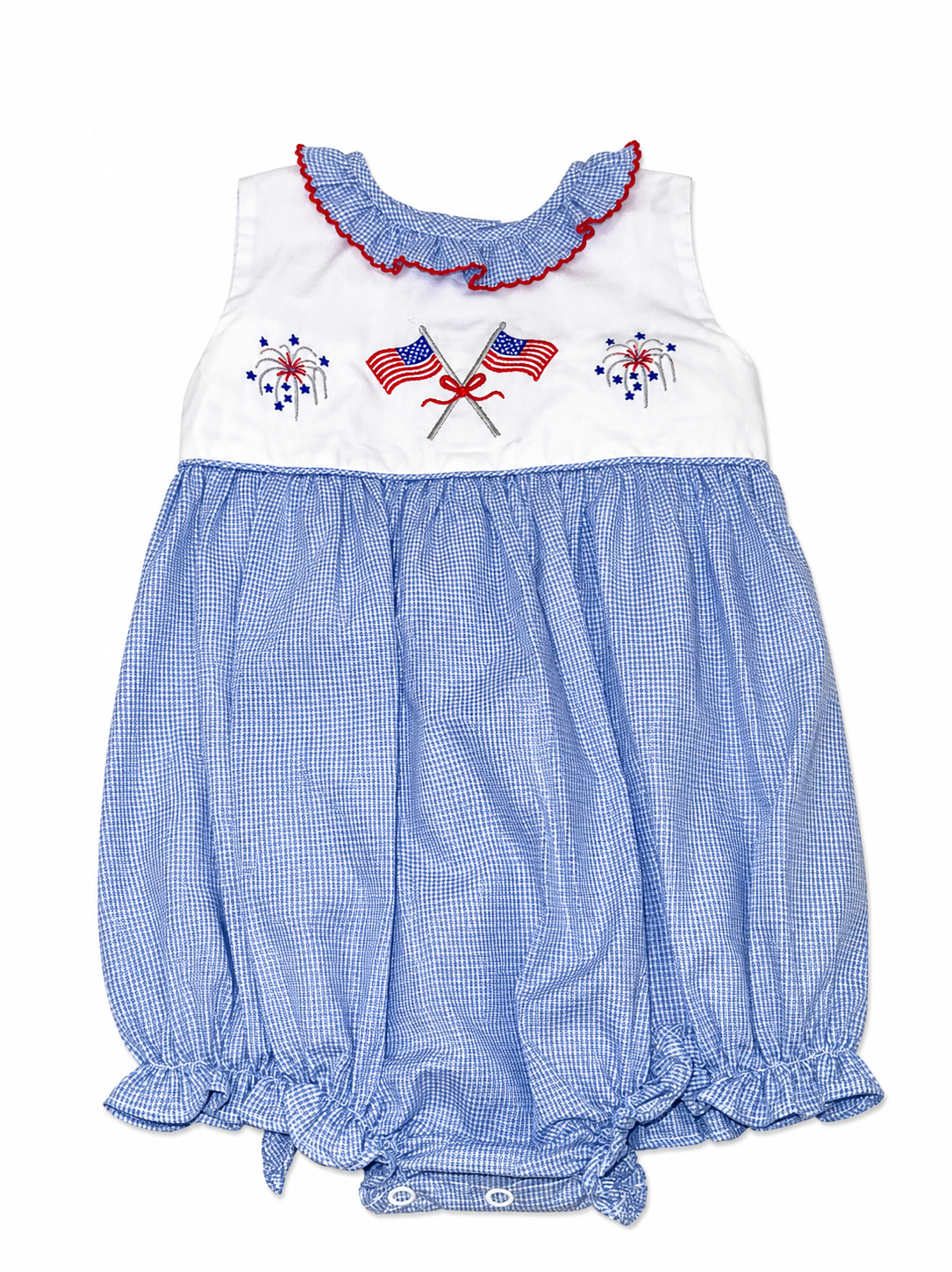 Bailey Boys - Flags & Fireworks Girls Bubble Short