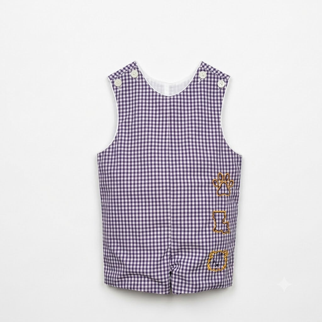 Southern Saturday - Purple Tiger Boy's Shortall