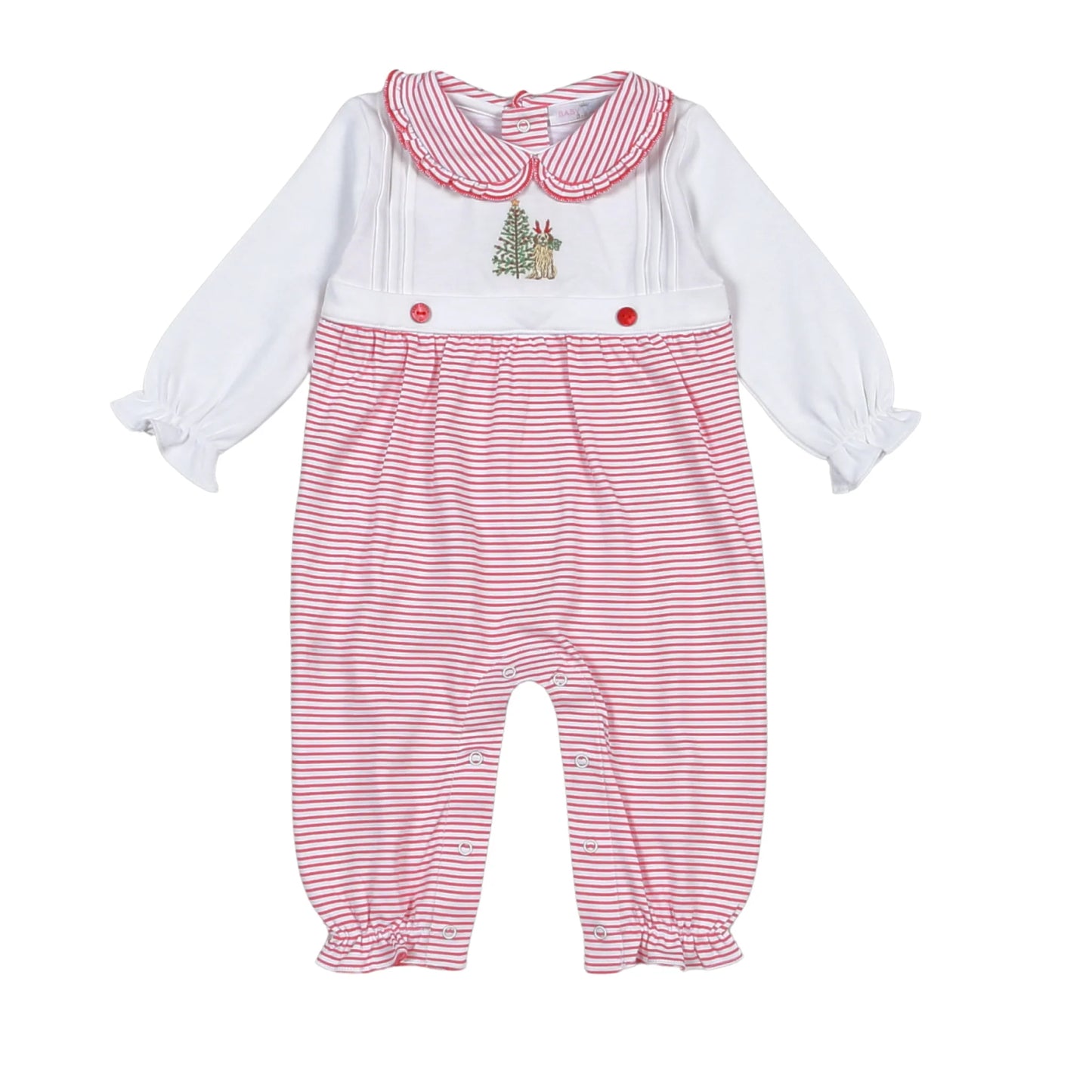 Baby Loren - Christmas Pals Hand Embroidered Girl Bubble