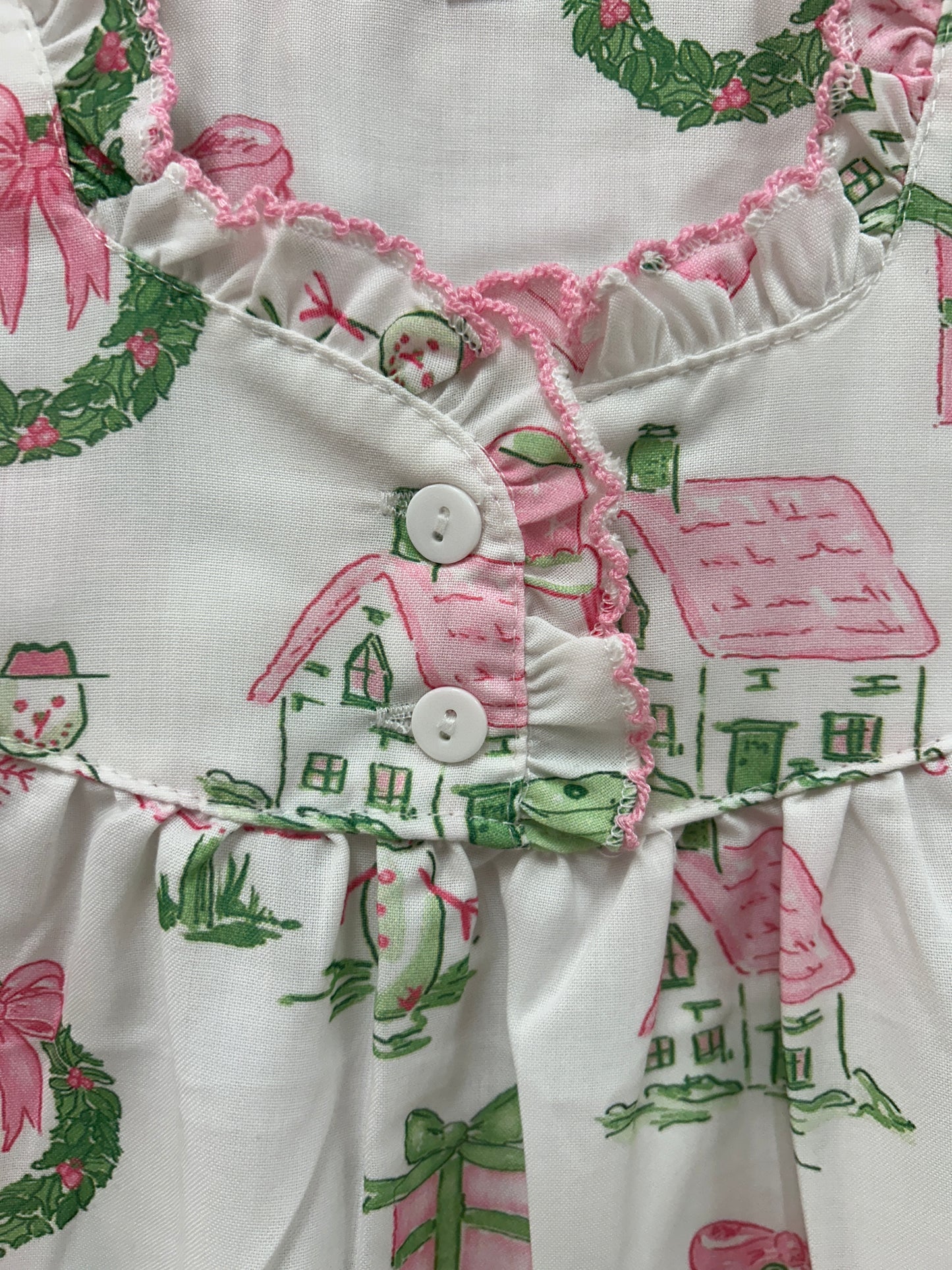 Sweet Dreams Pink /Green Christmas gown