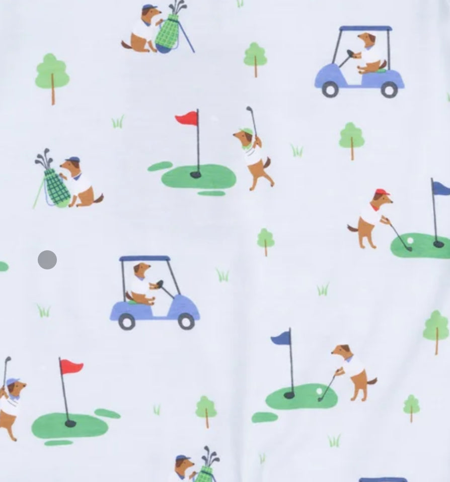 Angel Dear - Dog Gone Golf Polo Romper