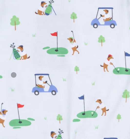 Angel Dear - Dog Gone Golf Polo Romper