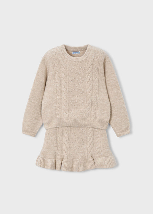 Mayoral - Girls Tricot Skirt Set