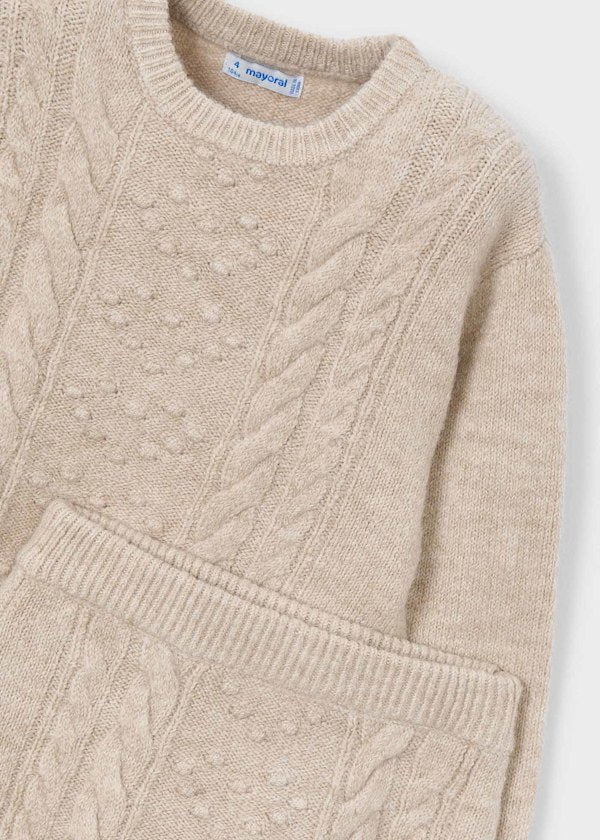 Mayoral - Girls Tricot Skirt Set