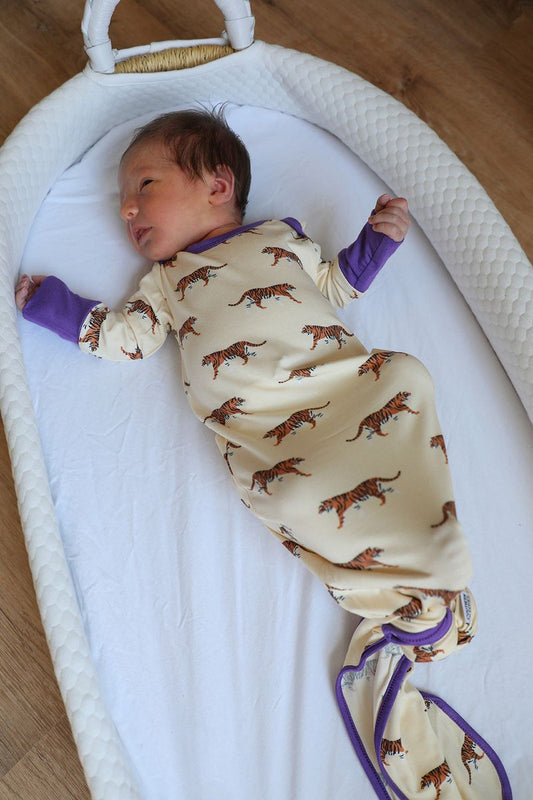 Southern Slumber - Tiger Bamboo Knotted Gown