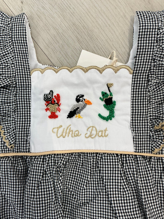 MCC + SMSC - Cajun Trio Who Dat Style Girl Bubble