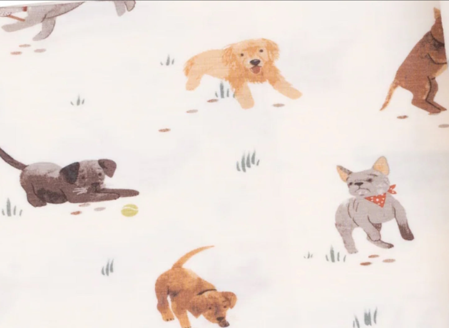 Angel Dear - Watercolor Puppies Loungewear Short Set