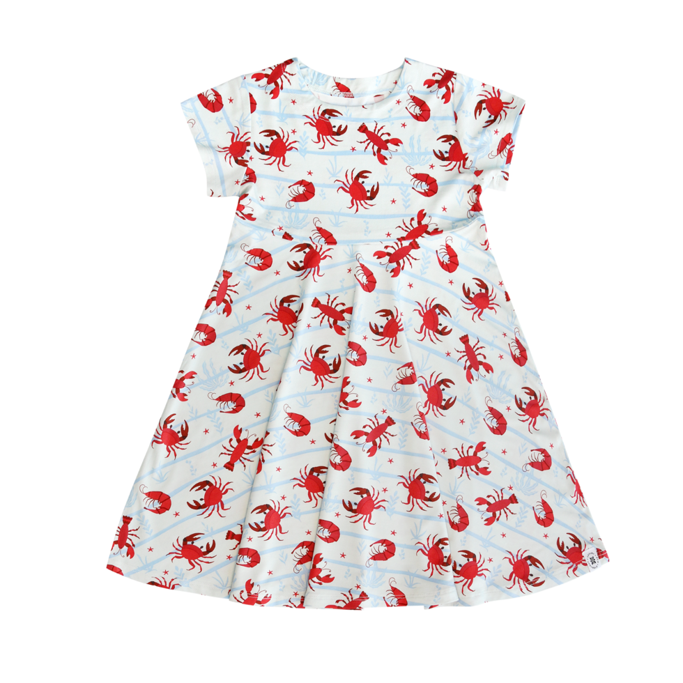 Sweet Bamboo - Feeling Crabby Cap Sleeve Swirly Girl