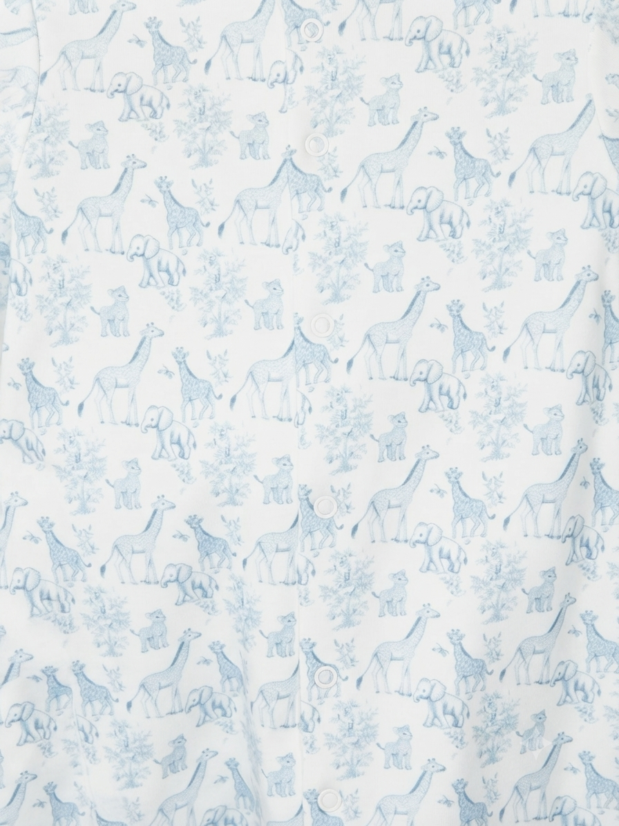 Baby Loren - Baby Blue Safari Pima Converter & Hat