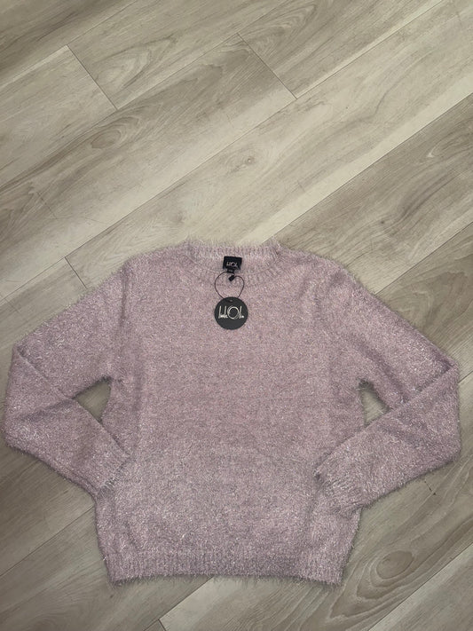 Little Olin - Pink Fuzzy Sweater